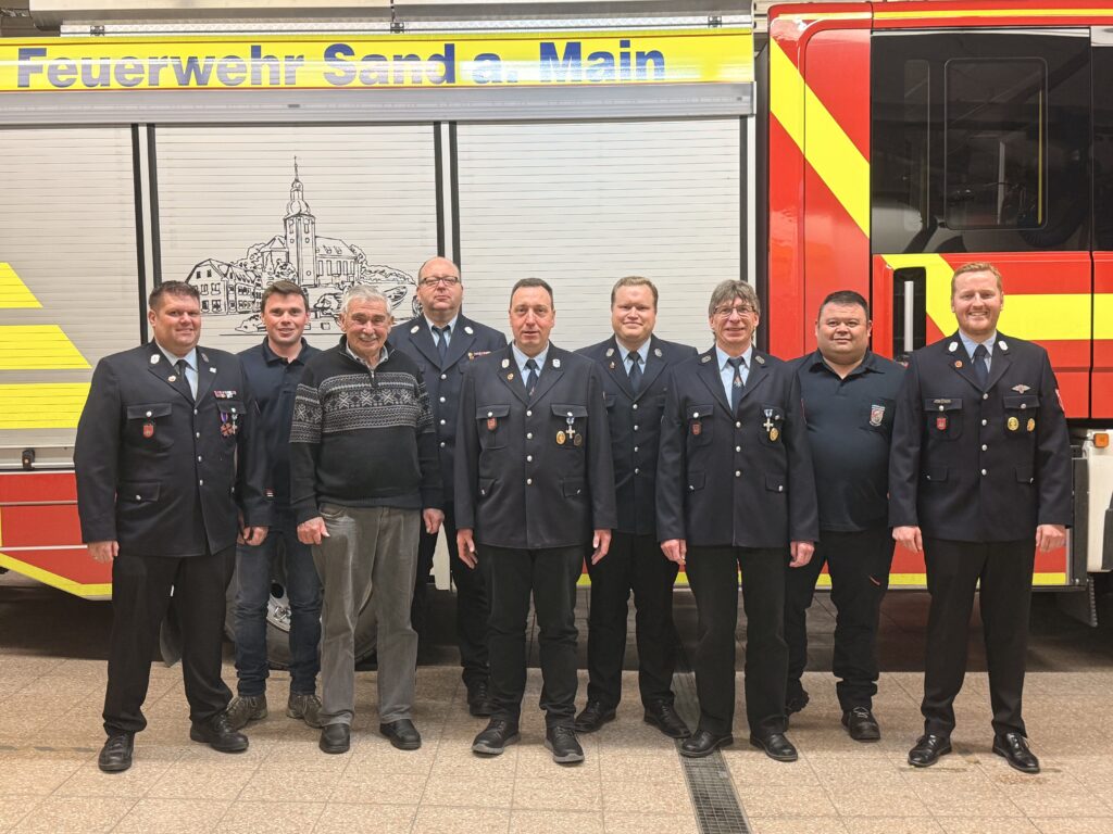 Ehemalige Mitglieder der Vorstandschaft des Feuerwehrvereins Sand am Main