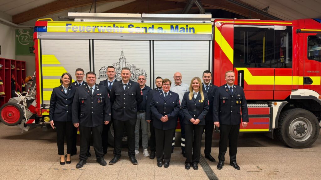 Neue Vorstandschaft der Freiwilligen Feuerwehr Sand.