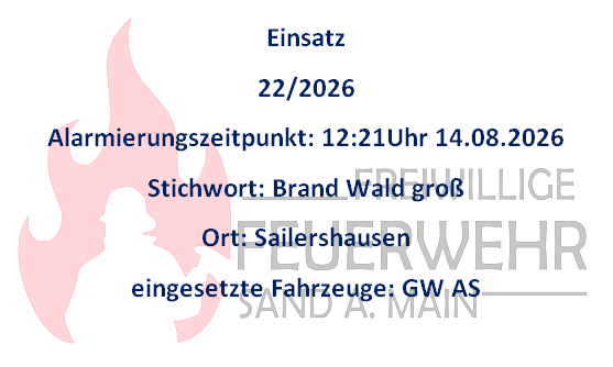 Einsatz 14.08.2026 B Brand Wald groß